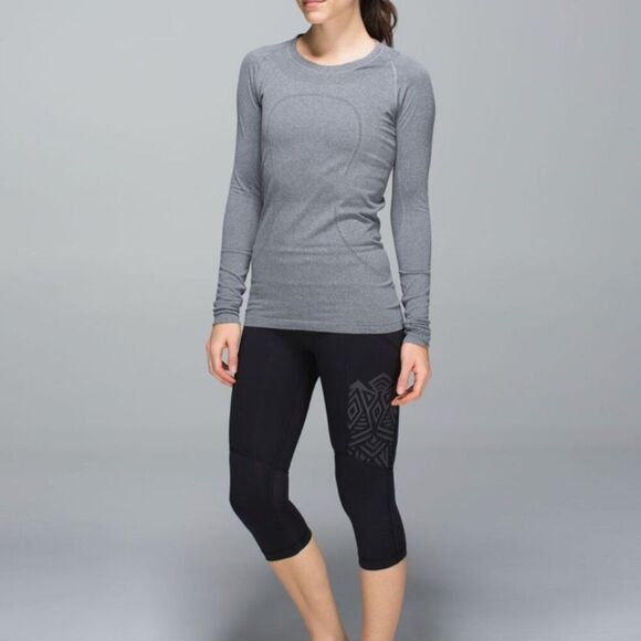 Lululemon Athletica Black Geometric Leggings - Picture 1 of 10